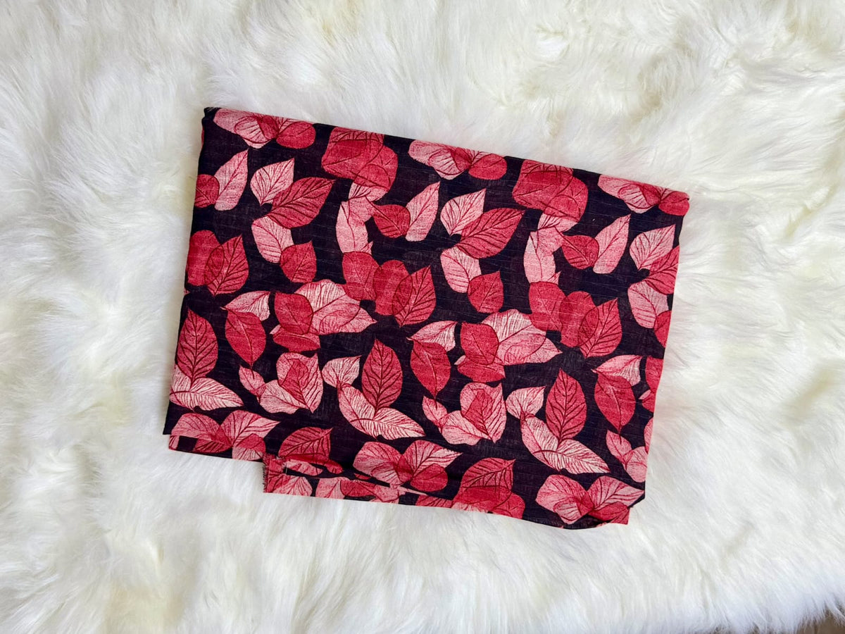 Midnight Leaf Print 2PC